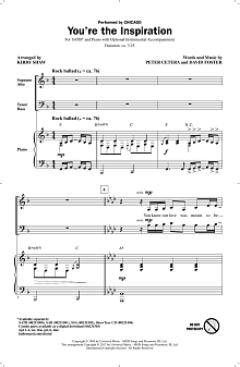 You're The Inspiration (arr. Kirby Shaw) 