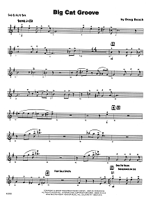 Big Cat Groove - 2nd Eb Alto Saxophone 