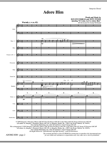 Adore Him - Full Score 