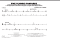 Five Olympic Fanfares - Cymbals