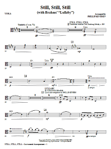 Still, Still, Still (with Brahms' Lullaby) - Viola 