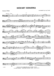 Mozart Sonatina (K. 439B) - Baritone B.C. 