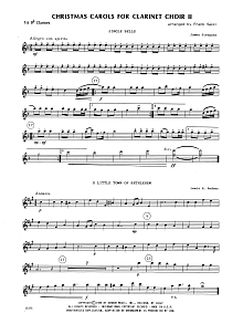 Christmas Carols For Clarinet Choir II - 1st Bb Clarinet 