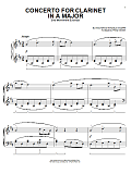 Concerto for Clarinet in A Major, Second Movement Excerpt (from Out of Africa) (arr. Phillip Keveren