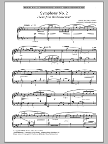 Symphony No. 2, (Third Movement Theme) 