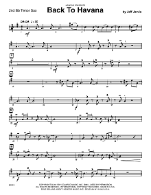 Back To Havana - 2nd Bb Tenor Saxophone 