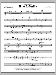 Time To Testify - Baritone Sax 