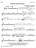 Here In Your Presence - Flute
