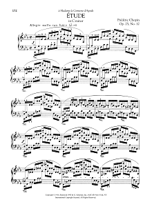 Etude in C minor, Op. 25, No. 12 