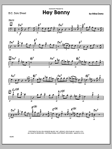 Hey Benny - Bass Clef Solo Sheet 