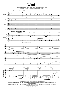 Words (arr. Paul Ayres) 