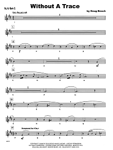 Without A Trace - 2nd Eb Alto Saxophone 