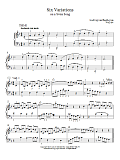 Six Variations On A Swiss Song In F Major, WoO 64