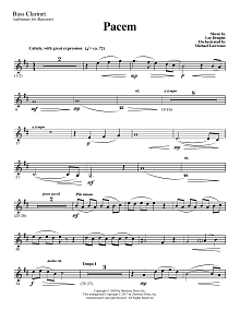 Pacem - Bass Clarinet (sub. Bassoon) 