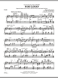 For Good (Duet Feature from Wicked) - Piano