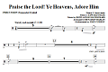 Praise The Lord! Ye Heavens, Adore Him - Percussion