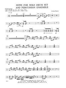 Suite For Solo Drum Set & Percussion Ensemble - Percussion 3 