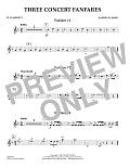 Three Concert Fanfares - Bb Clarinet 1