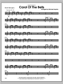 Carol of the Bells - Drums 