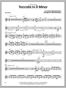 Toccata in D Minor - Violin 2 