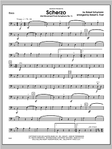 Scherzo (3rd Movement From Symphony No. 1) - Bass 