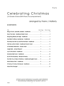 Celebrating Christmas (14 Grade 4 Solos With Piano Accompaniment) - Flute 