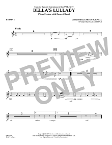 Bella's Lullaby (from Twilight) - F Horn 1 