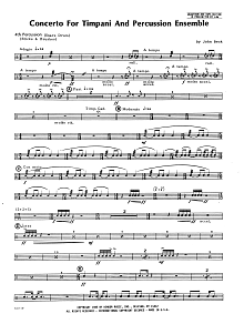 Concerto For Timpani And Percussion Ensemble - Percussion 4 