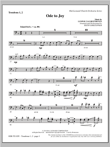 Ode To Joy (Does Not Match SATB 08752035) - Trombone 1 & 2 