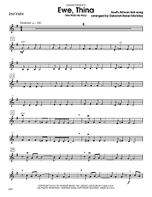 Ewe, Thina (We Walk His Way) - 2nd Violin 