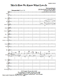 This Is How We Know What Love Is - Full Score