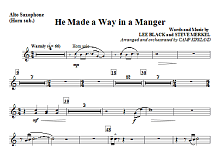 He Made A Way In A Manger - Alto Sax 1,2 