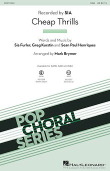 Cheap Thrills (feat. Sean Paul) (Arr. Mark Brymer) 