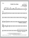 Glorify You Alone - Drums