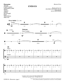 Unto Us - Percussion 