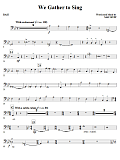 We Gather To Sing - Bass