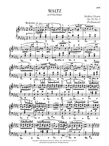 Waltz in D-flat Major, Op. 70, No. 3 (Posthumous) 