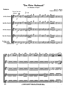 Eine Kleine Nachtmusik (1st Movement - Allegro) (arr. Frank Sacci) - Full Score 