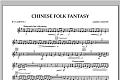 Chinese Folk Fantasy - Bb Clarinet 2
