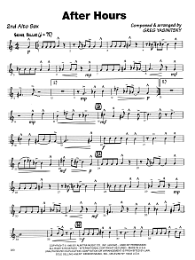 After Hours - 2nd Eb Alto Saxophone 