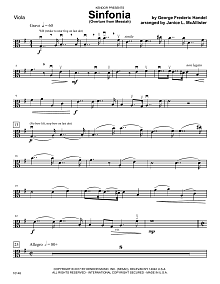 Sinfonia (Overture from Messiah) - Viola 