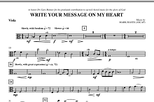 Write Your Message On My Heart - Viola 