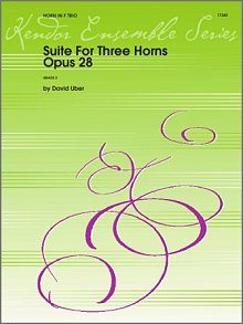 Suite For Three Horns (Opus 28) - Full Score 