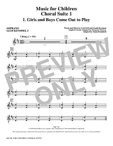 Music for Children (Choral Suite 1) - Soprano Glockenspiel 2 
