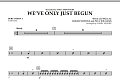 We've Only Just Begun - Percussion 1