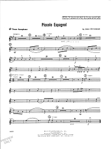 Piccolo Espagnol - Bb Tenor Saxophone 