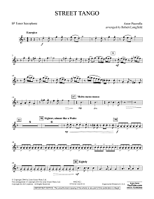 Street Tango - Bb Tenor Saxophone 