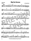 Big Cat Groove - Eb Solo Sheet
