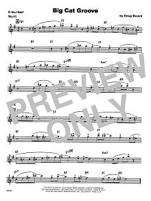 Big Cat Groove - Eb Solo Sheet 