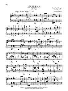Mazurka in F Major, Op. 68, No. 3 (Posthumous) 